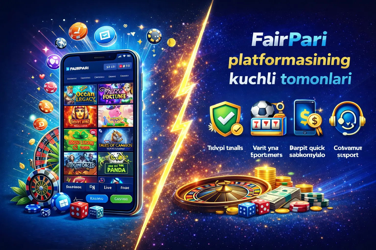 platformasining kuchli tomonlari kazino fairpari uz